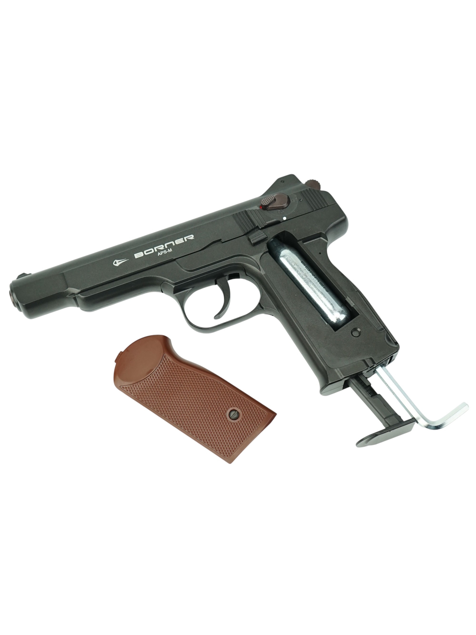 Пистолет пневматический APS-M Black, к.4,5мм