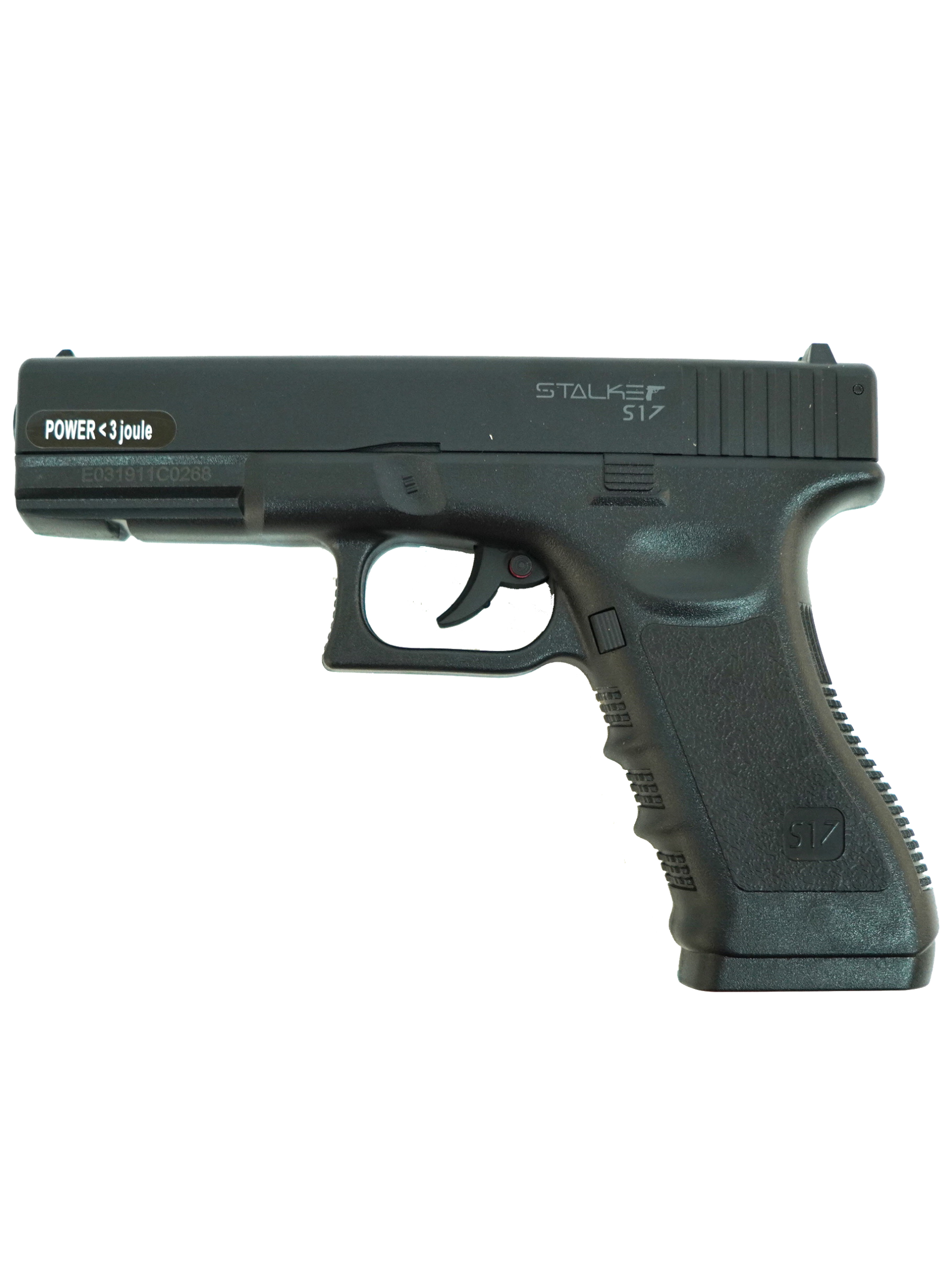 Пистолет пневматический S17 (Glock17), к.4,5мм (пласт.)